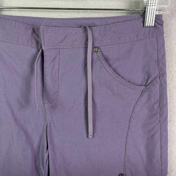 Athleta Womens Commuter Capris Pants Womens 8 Nylon Bermuda 32x18 Purple 819692 - Picture 2 of 16
